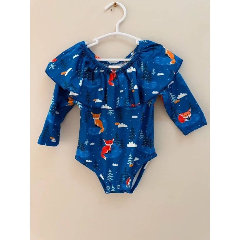 Baby Fox Ruffle Bodysuit 6–12 Months